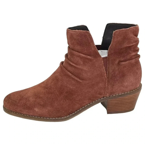 Cole Haan Alayna Mahogany Suede Leather Womens Ankle Boots Size 6.5M - Picture 2 of 11